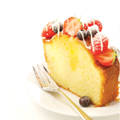 Orange Drizzle Cake With Summer Fruits