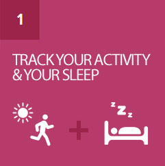 Track steps, distance, calories burned, and sleep Track steps, distance, calories burned, and sleep