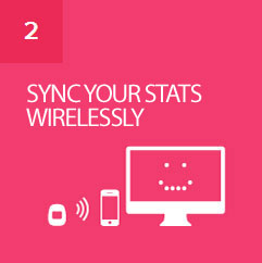 Flex automatically syncs your stats to your computer and select smartphones Flex automatically syncs your stats to your computer and select smartphones