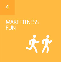 Set daily goals, earn badges, and challenge friends to get fit Set daily goals, earn badges, and challenge friends to get fit