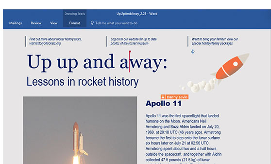 Microsoft Word Screenshot