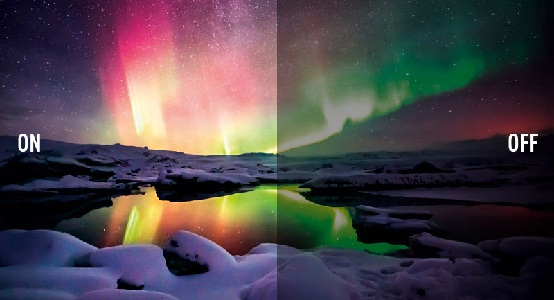 Wide colour spectrum