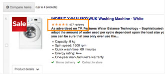 Product listing star rating Product listing star rating