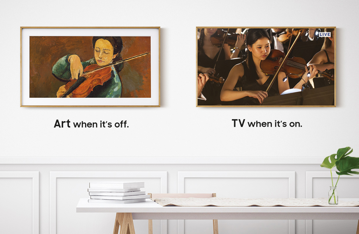Art when it is off. TV when it's off.