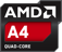 Icon: AMD processor - A4 Quad Core